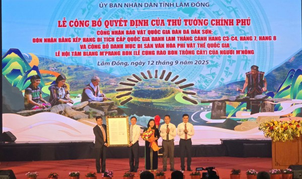 Đàn đá Đắk Sơn ở Lâm Đồng được công nhận là bảo vật quốc gia