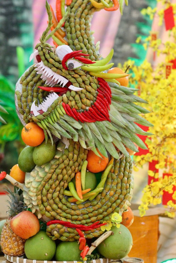 Độc lạ những tác phẩm nghệ thuật tỉa từ trái cây