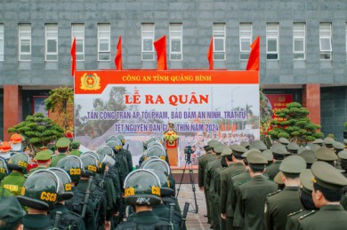 Công an tỉnh Quảng Bình ra quân trấn áp tội phạm