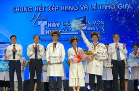 3 bác sĩ ở TP.HCM, An Giang, Đồng Tháp về nhất hội thi thầy thuốc giỏi
