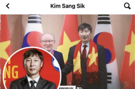 HLV Kim Sang-sik bị giả mạo danh tính trên Facebook, người đại diện lên tiếng khẩn cấp