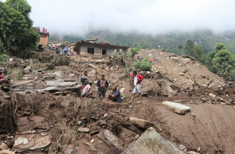 Nepal: Lũ quét và lở đất khiến nhiều người mất tích