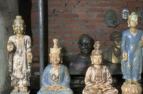 Trưng bày mở tượng Phật của Hà Minh Tuấn