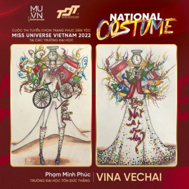 Ý tưởng trang phục dân tộc Miss Universe Vietnam 2022: Từ bánh tráng trộn đến vựa ve chai