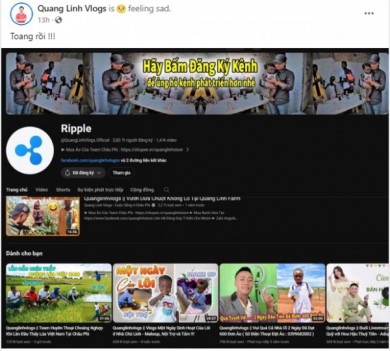 Kênh YouTube của Quang Linh Vlogs bị tấn công nhưng đã giành lại quyền kiểm soát