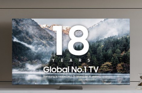 Samsung vẫn dẫn đầu thị trường tivi toàn cầu