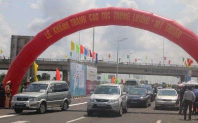 Cao tốc Trung Lương - Mỹ Thuận thử nghiệm hệ thống thu phí