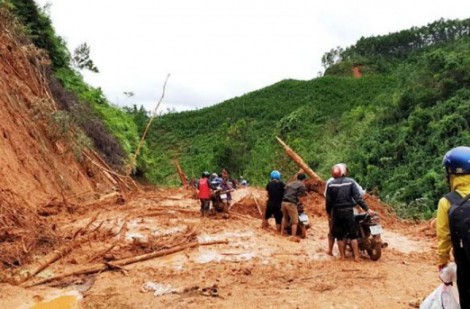 Khu vực Thừa Thiên Huế-Ninh Thuận, Tây Nguyên đề phòng lũ quét, sạt lở đất