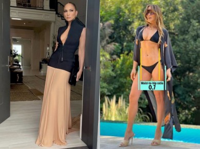 Vóc dáng đạt tỷ lệ vàng của Jennifer Lopez ở tuổi 54