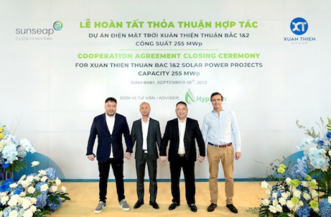EDPR Sunseap hoàn tất giao dịch hai dự án điện mặt trời tại Việt Nam