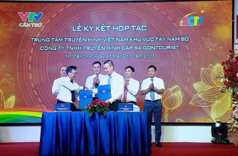 SCTV ký kết thỏa thuận hợp tác với VTV Cần Thơ