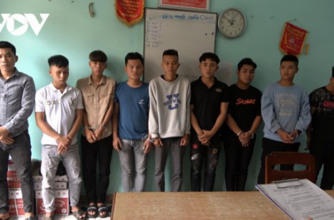 Khởi tố 18 đối tượng gây rối trật tự công cộng ở Bình Định