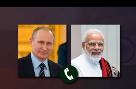 Tổng thống Nga V.Putin điện đàm với Thủ tướng Ấn Độ Narendra Modi