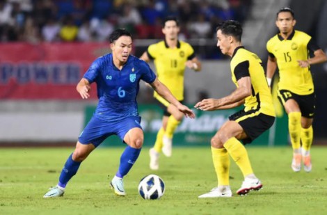 Thái Lan thua Malaysia ở King's Cup 2022