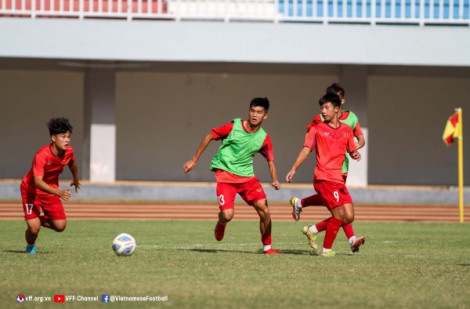 U16 Việt Nam hăng say tập luyện, hướng đến vòng bán kết giải U16 Đông Nam Á 2022