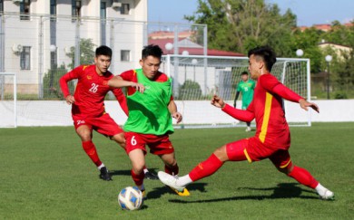 ĐT U23 Việt Nam rèn đấu pháp cho trận ra quân tại VCK U23 châu Á 2022