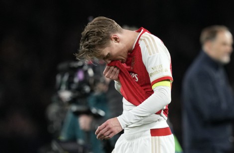 Arsenal đau đầu vì chấn thương của Martin Odegaard