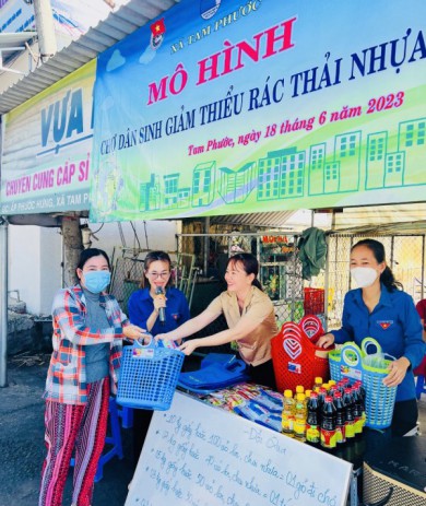 Bà Rịa – Vũng Tàu ra mắt mô hình “Chợ dân sinh giảm thiểu rác thải nhựa” tại chợ Tam Phước