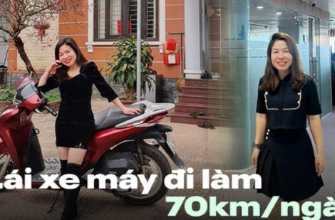 Bà mẹ 3 con mỗi ngày đi làm với quãng đường 2 chiều gần 70km nhưng vẫn thấy hạnh phúc vì