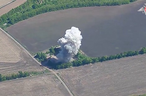 Cận cảnh Nga tập kích hệ thống IRIS-T ở Ukraine bằng đạn chính xác cao