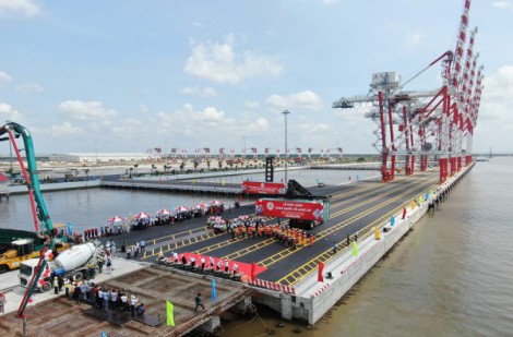 Cảng quốc tế Long An hợp long 7 cầu cảng, thúc đẩy phát triển kinh tế vùng