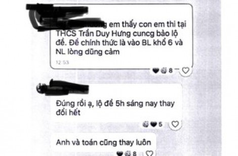 Công an Hà Nội nói gì về thông tin 'lộ đề thi' vào lớp 10?