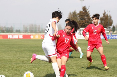 Giải bóng đá nữ U20 châu Á 2023: U20 Việt Nam thua đậm trước U20 CHDCND Triều Tiên