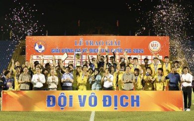 Hà Nội vô địch giải bóng đá U19 quốc gia 2024