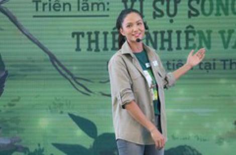 Hoa hậu H'Hen Niê kêu gọi không ăn thịt thú rừng