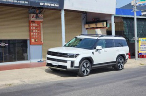 Hyundai Santa Fe 2024 lăn bánh trên đường phố Việt Nam