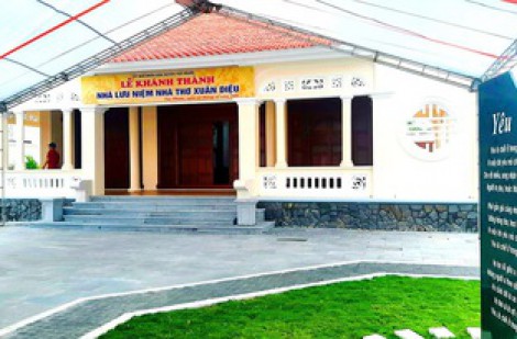 Khánh thành Nhà lưu niệm nhà thơ Xuân Diệu