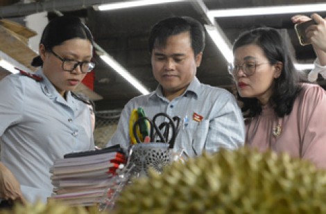 Kho trái cây và nội tạng động vật không nguồn gốc gần chợ đầu mối Thủ Đức