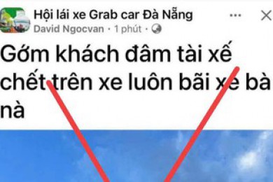 Không có vụ 'khách đâm tài xế chết trên xe' ở Đà Nẵng như thông tin trên mạng