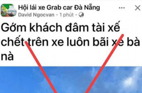 Không có vụ 'khách đâm tài xế chết trên xe' ở Đà Nẵng như thông tin trên mạng
