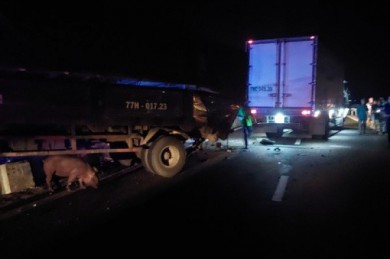 Lại xảy ra tai nạn trên cao tốc Vĩnh Hảo – Phan Thiết, hai người bị thương