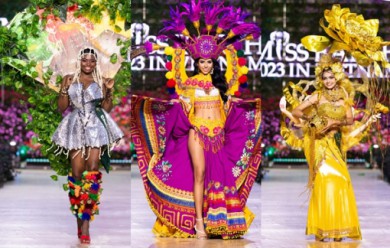 Loạt trang phục dân tộc cầu kỳ của thí sinh ''Hoa hậu Trái đất 2023''