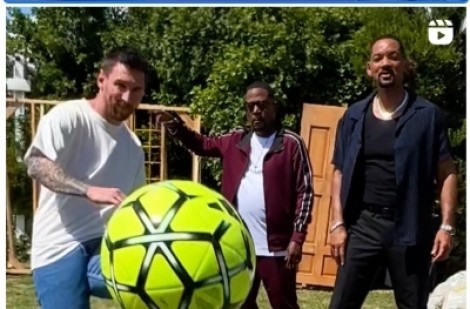 Messi gây bão với đoạn phim ăn khách ‘Bad Boys’, sánh vai cùng tài tử Will Smith