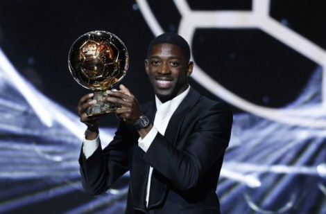 Messi và Mbappe chúc mừng Ousmane Dembele đoạt Quả bóng vàng, Ronaldo chưa biểu lộ cảm xúc