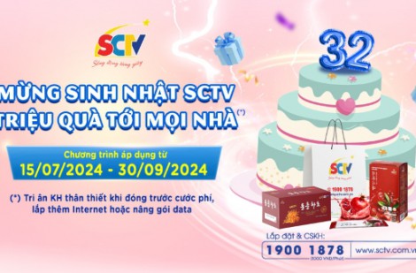 Mừng sinh nhật SCTV: Triệu quà tới mọi nhà