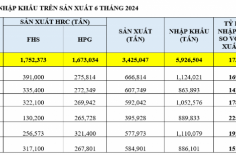 Nhập khẩu 6 triệu tấn thép cán nóng, nguy cơ cho sản xuất trong nước?