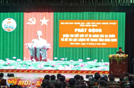 Phát động cuộc thi viết bút ký và sáng tác ca khúc về lực lượng vũ trang