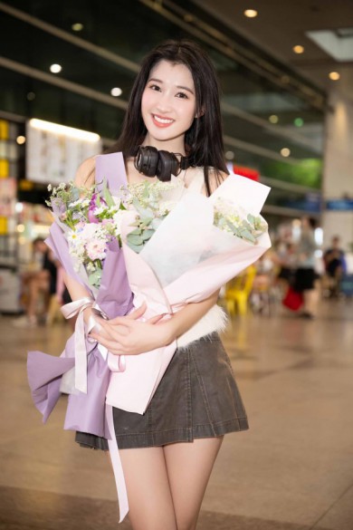 Phương Nhi trở về Việt Nam sau khi chinh chiến Miss International: Đông fan chờ đón, thần sắc ra sao?