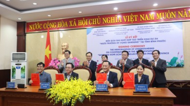 Sẽ xây dựng ngôi trường hy vọng cho học sinh khó khăn tại Bình Phước
