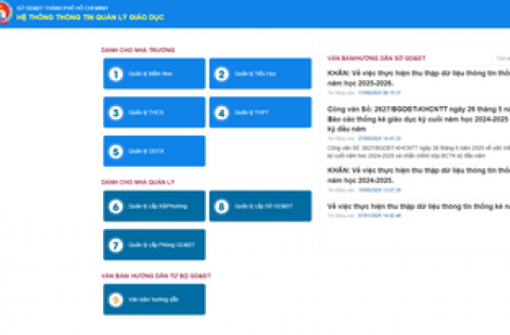 Sở GD-ĐT TP.HCM cảnh báo có doanh nghiệp mạo danh triển khai phần mềm dữ liệu