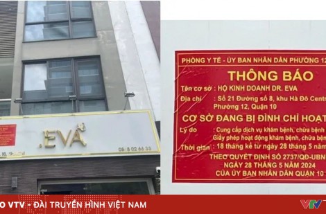 TP Hồ Chí Minh: Dán biển đỏ cảnh báo tại những cơ sở thẩm mỹ đang bị đình chỉ hoạt động