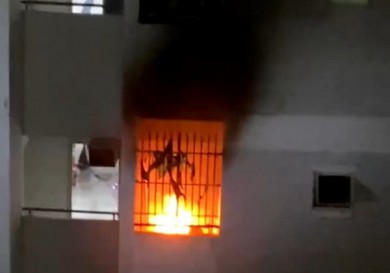 TP.HCM: Cháy chung cư ở H.Bình Chánh, nhiều cư dân tháo chạy