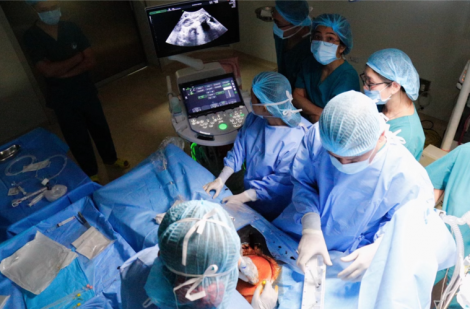 Thông tim xuyên tử cung cứu sống một bào thai bị dị tật tim bẩm sinh nặng