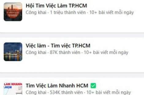 Tìm việc làm ở các hội, nhóm trên mạng xã hội và cái kết…