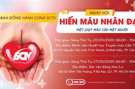 Truyền hình cáp SCTV tổ chức Ngày hội hiến máu nhân đạo năm 2020
