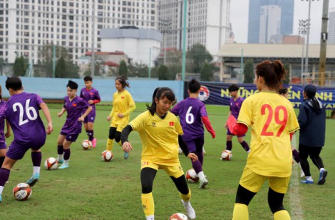 ĐT U16 nữ Việt Nam tập trung chuẩn bị thi đấu giao hữu quốc tế